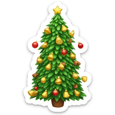 wing christmas tree sticker