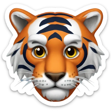 auburn tiger mascot sticker