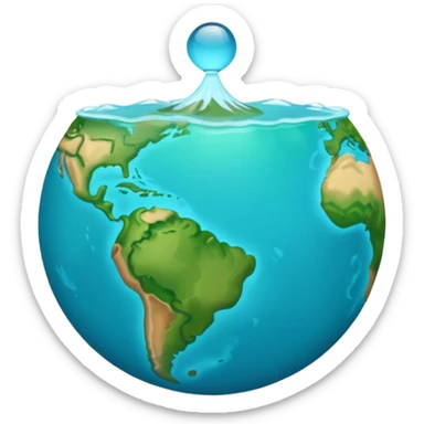 Créer un emoji représentant la Guadeloupe dans sa forme géographique réelle, vue du dessus, avec les deux îles Basse-Terre et Grande-Terre sticker