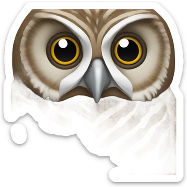 Barred owl  sticker