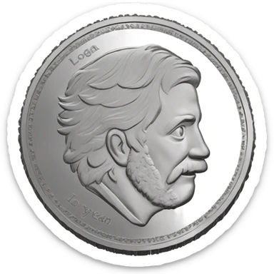 Coin with herb and says “Logan” sticker