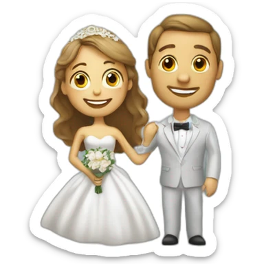 un genoux au sol demande en mariage sticker