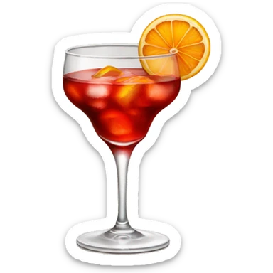 Negroni cocktail emoji sticker