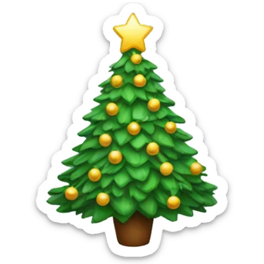 Christmas tree sticker