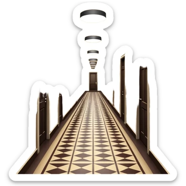 Never ending hallway  sticker