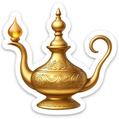 Genie lamp aladdin sticker