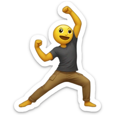 Gars qui fait un dab sticker