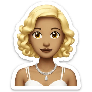 Girl in high society in New York  sticker