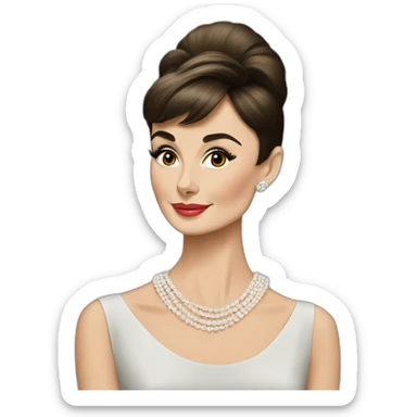Audrey Hepburn sticker
