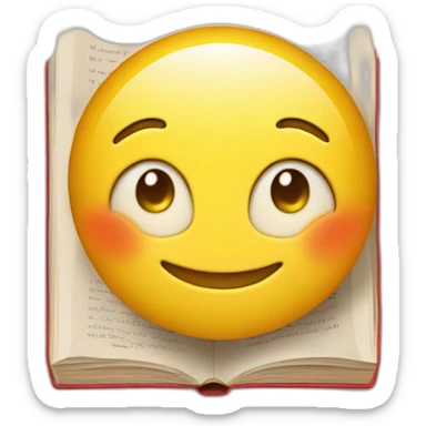 Book with the inscription merci pour ce moment sticker