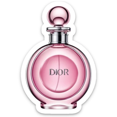Pink Dior perfume sticker