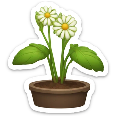 drumstick flower plant sticker