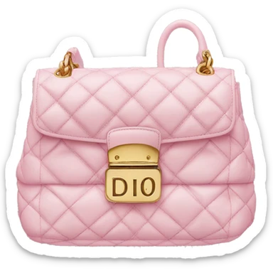 Pink Dior bag sticker