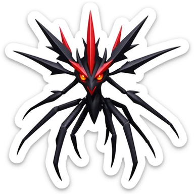 Shiny Dark Exotic Darkrai-Necrozma-Scizor-Hybrid-Creature sticker