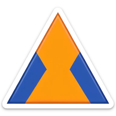 Real Khalistan 🪯 flag triangle  sticker