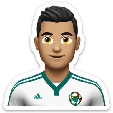 CR7 con la camista del al nassar sticker