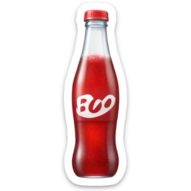 Fizzy drink red sticker