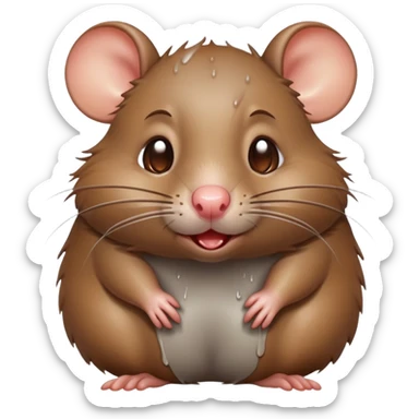 Crying sassy rat sticker