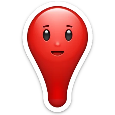 exclamation mark full red sticker