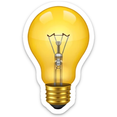 create an emoji that illustrates the word "idea" sticker