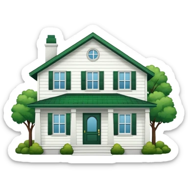 Single story home, 2 windows on left side  sticker