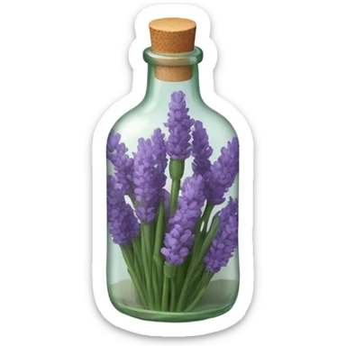 Lavender in a bottle sticker