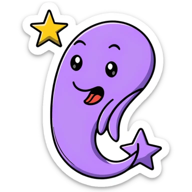 ridiculously silly face with spiraling eyes, wild expression, super long wavy tongue wiggling from side to side, stars and motion lines, extremely goofy, cartoonish, hilarious sticker