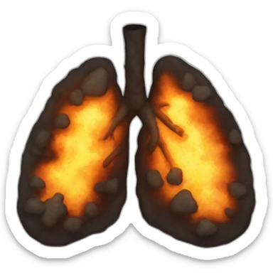 burned lungs sticker
