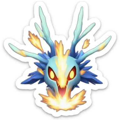 	Xerneas which fires an ultra laser sticker