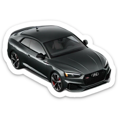Audi rs5 noir sticker
