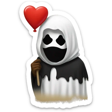 Ghostface finds the love of his life  sticker