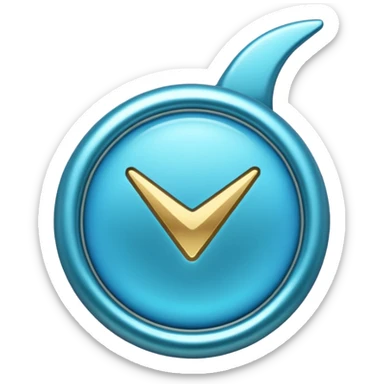 A blue tick used in instagram sticker