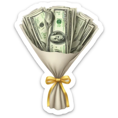 Money bouquet  sticker