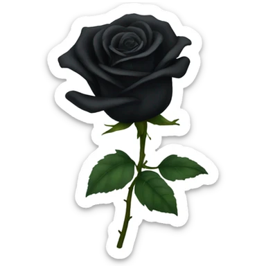 Black roses sticker