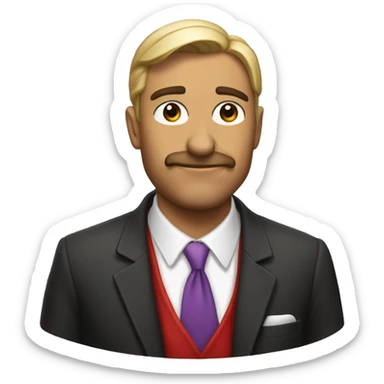 reno con nariz roja  sticker