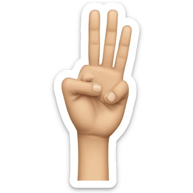 Gojo domain expansion hand sign sticker