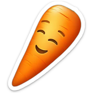 bright carrot with a star wake sticker