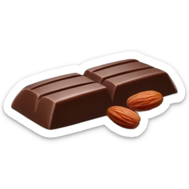 healthy protien nuts and dates chocolate looking like bar sticker
