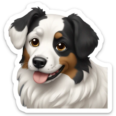 Perros negros y blancos sticker