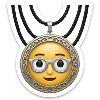 hipster necklace sticker