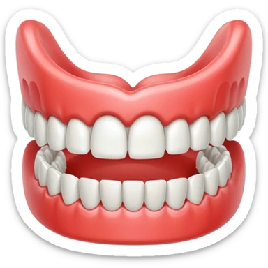 Denture cute  sticker