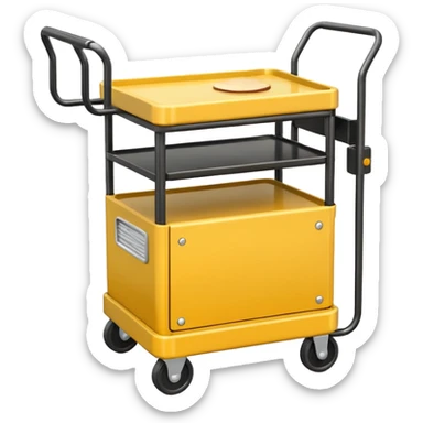 pancake yellow compressor cart, yellow color sticker