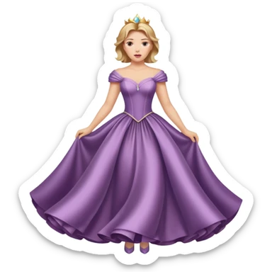 Scarlett Johansson in a princess dres sticker