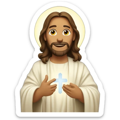 jesus spreading the faith sticker