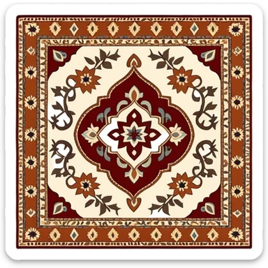 Arabian rug or carpet sticker
