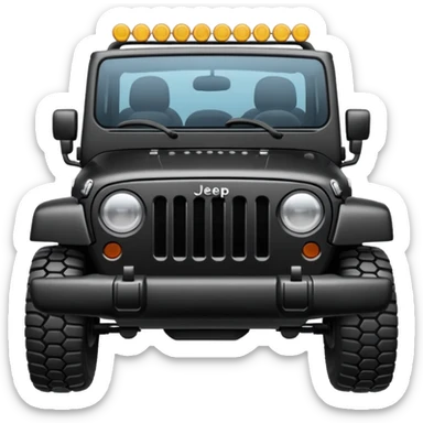 Black Jeep sticker