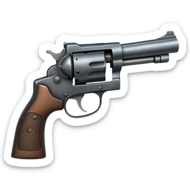 revolver with short barrel sticker