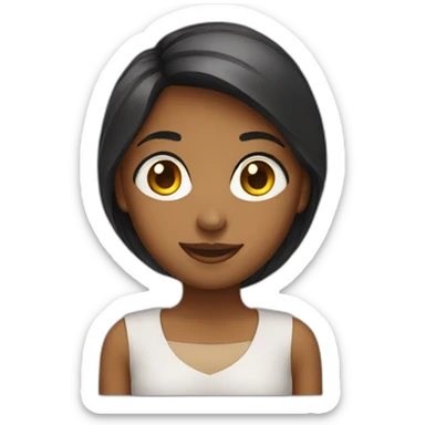 a girl promote newsletter sticker