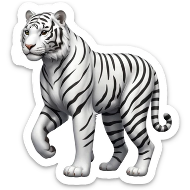 white tiger sticker