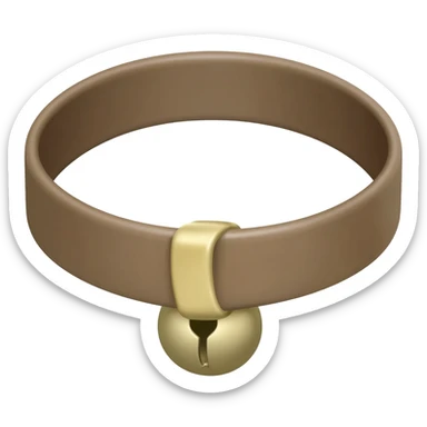 plplain cowbell on a collar sticker